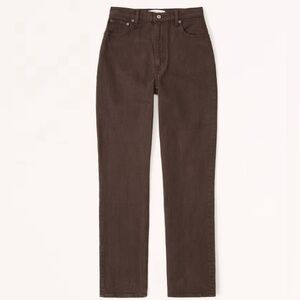 Abercrombie & Fitch Curve Love Ultra High Rise 90s Straight
Jean In Brown 🤎